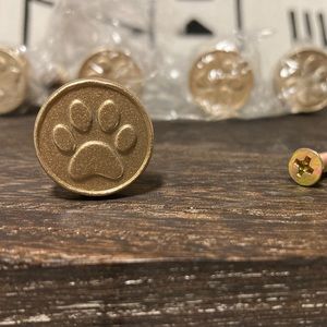 NIP, ADORABLE 5PC Puppy 🐶 Dog Paw Print Drawer Handle Knobs UNIQUE CUTE FUN 💖